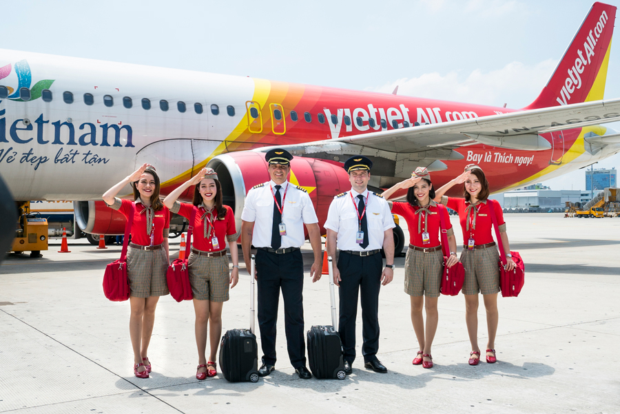 Hãng Vietjet Air của Việt Nam lọt top 10 hãng hàng không giá rẻ an toàn nhất thế giới cho năm 2022 do trang AirlineRatings.com công bố. (Nguồn ảnh: airtickets.vn)